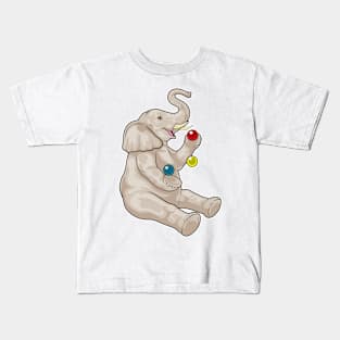 Elephant Juggler Juggle Kids T-Shirt